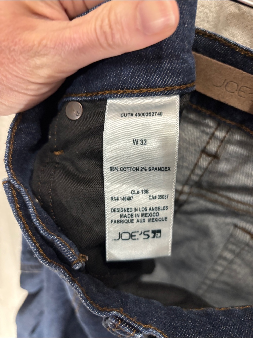 Joe's Jeans Men’s Slim Straight Dark Wash Stretch Denim 32x32 - Picture 3 of 8